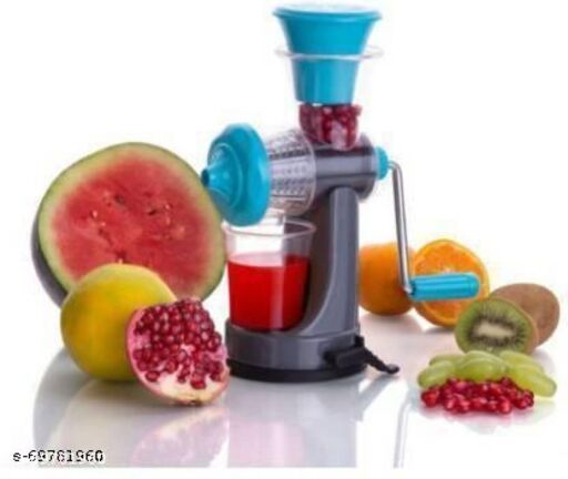 Hand Juicer for Fruits and Vegetables with Steel Handle Vacuum Locking System 