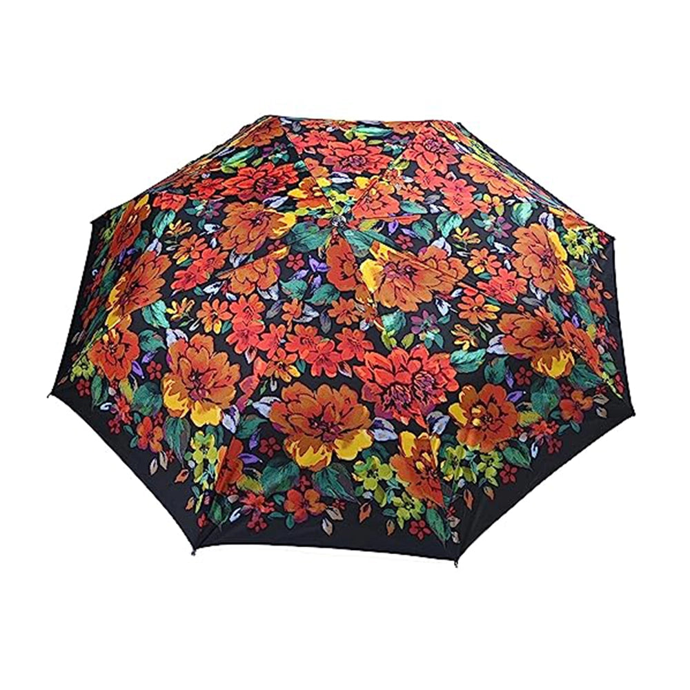 2 Fold Flower Printed Automatic Mechanism In Different Colors Mono Print Umbrella (Pack of 12)