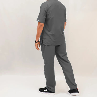 AI-Superior Scrub Suit (Poly-Cotton Fabric)-Grey.2