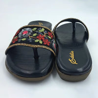 AZ-369 Women Flat Sandals Black-4