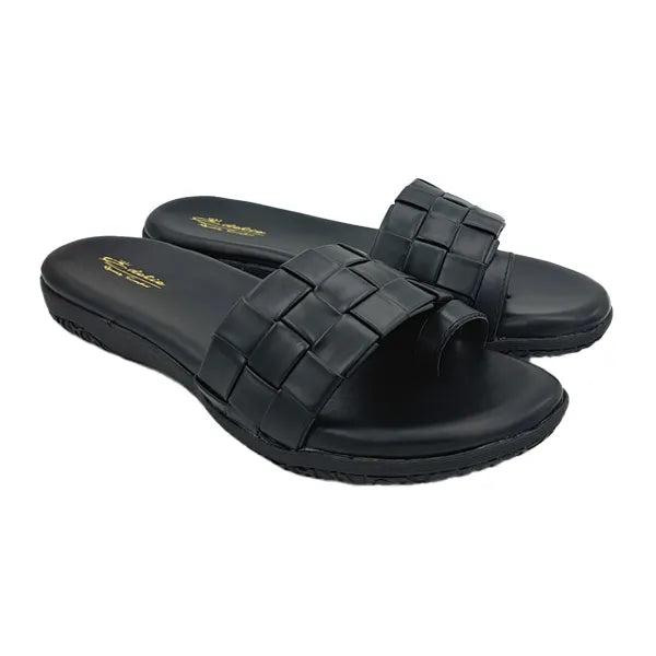 AZ-371 Women Flat Sandals Black-1