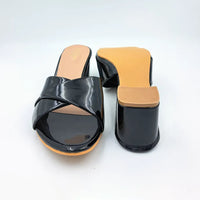 AZ-381 Casual Heel Sandals Black-3