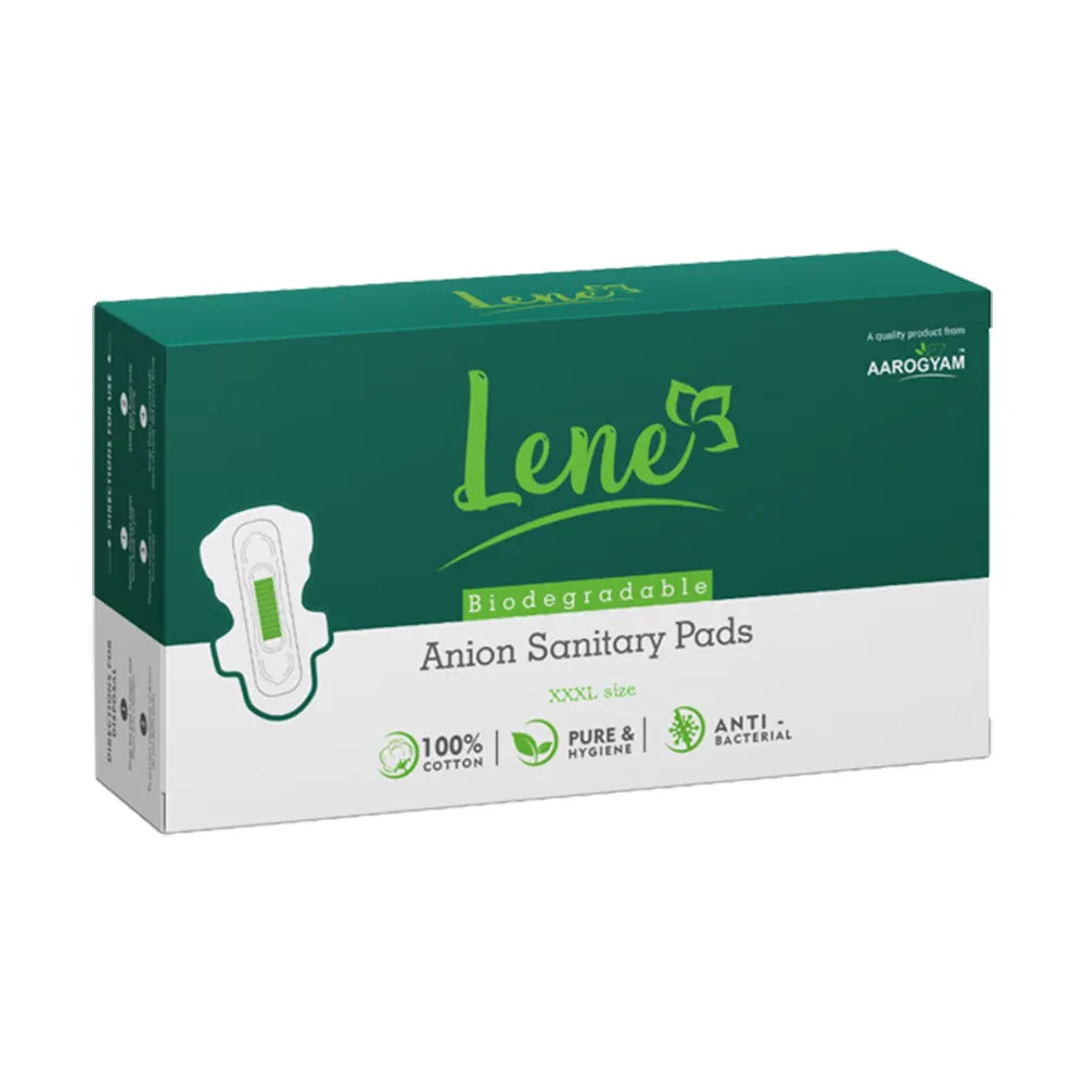 Aarogyam Organics Lene Biodegradable Anion Strip Ultra Night Sanitary Pads 2