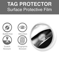 Bracket Air Tag Scratch Protective Guard Film Set (2 Front &amp; 2 Back side) Transparent TPU Stickers (Pack of 10 Sets)