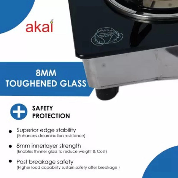 Akai Glass Top 4 Burner Gas Stove-3