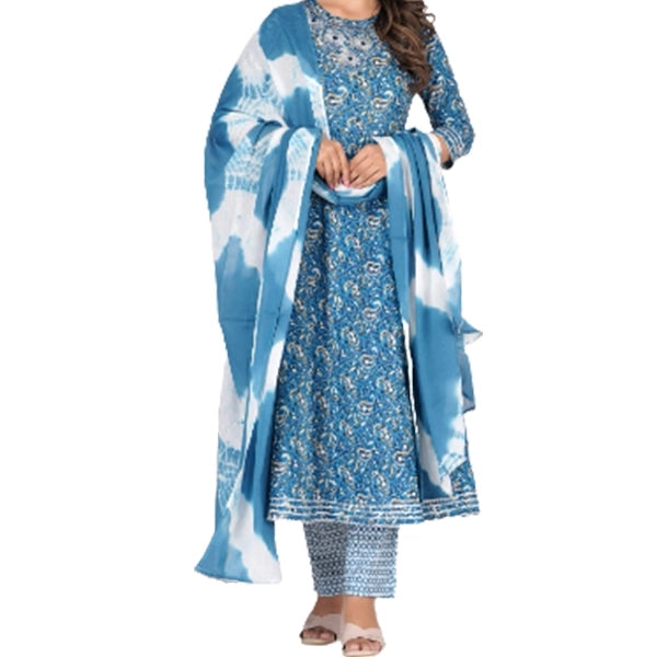 Anarkali Gown Pant Dupatta