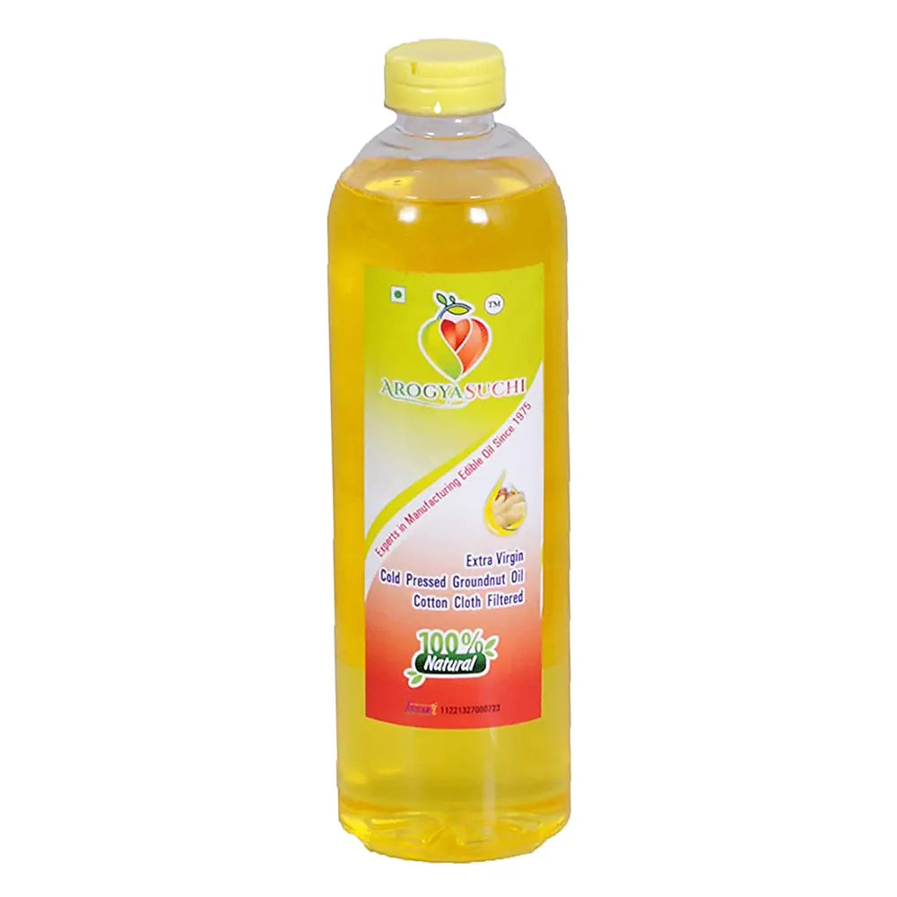 ArogyaSuchi Extra Virgin Cold Pressed Groundnut Oil - (0.5)-1