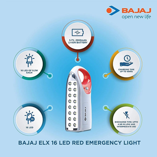 Bajaj ELX 16 LED RED EMERGENCY LIGHT-3