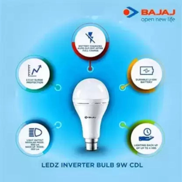 Bajaj LEDZ INVERTER LAMP 9W CDL B22-3