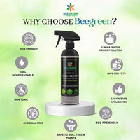 BeeGreen All in One Glass Cleaner/ 100% Natural &amp; Plant based Ingredients / Streak Free Cleaning- 500ml (Pack of 6)