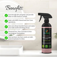 BeeGreen Natural Toilet Cleaner Spray/ Removal of Tough Stains &amp; Bad Odor- 500ml (Pack of 6)