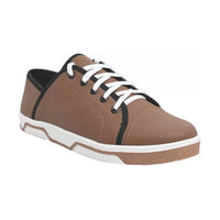 Boys Stylish Comfortable shoes (Brown, White)-4