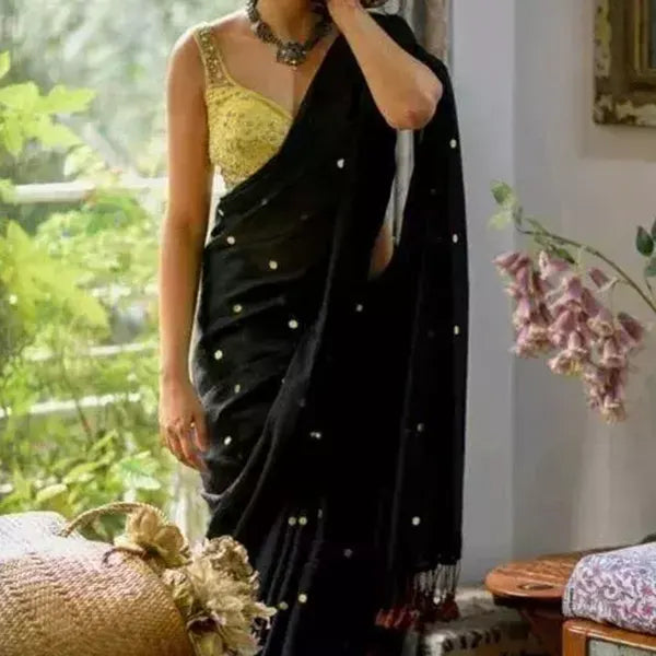 CHUMKI SAREE Black 1