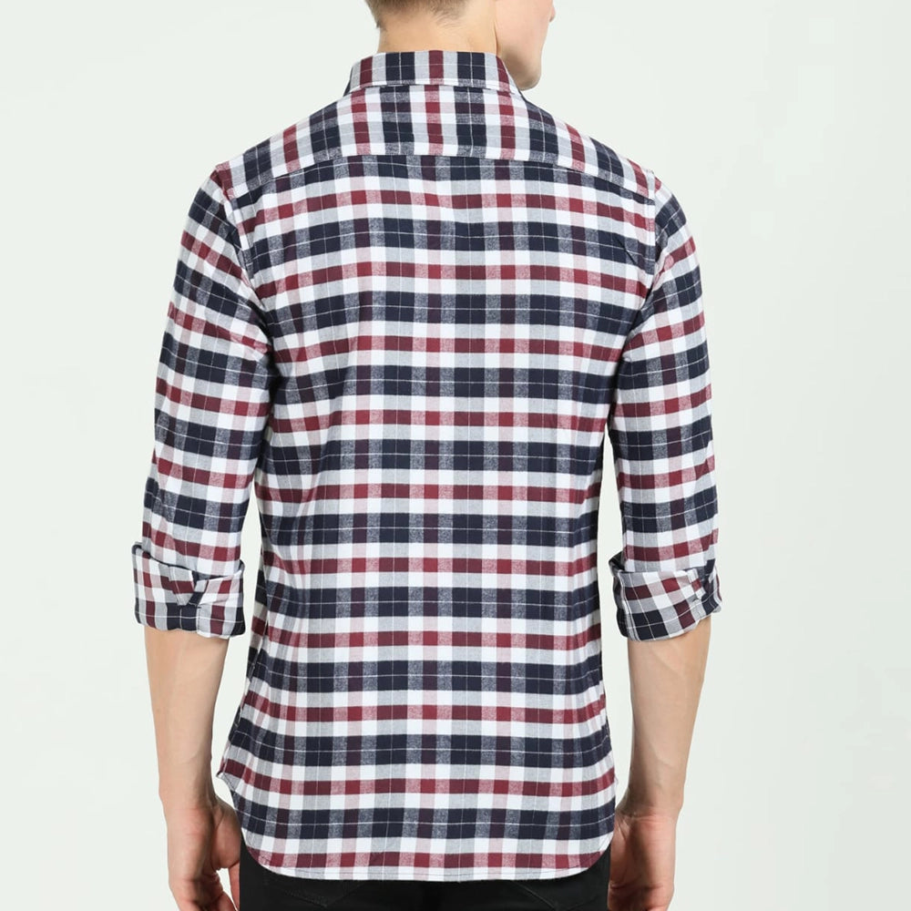 Casual Shirt (Black Red)-4