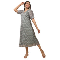 Adhuri Chanderi Printed Dress for Women (Pack of 3)