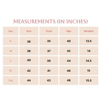 Size Chart For Dress