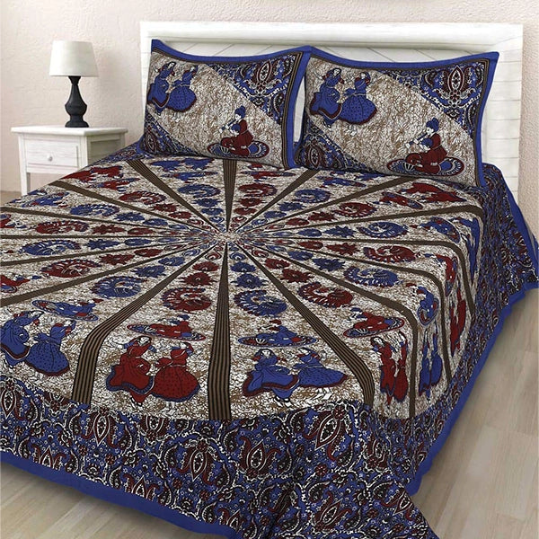 Cotton Bedsheet with 2 Pillow Covers -1