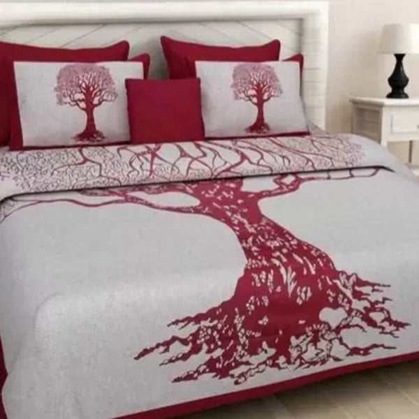 Cotton Double Printed Flat Bedsheet-2