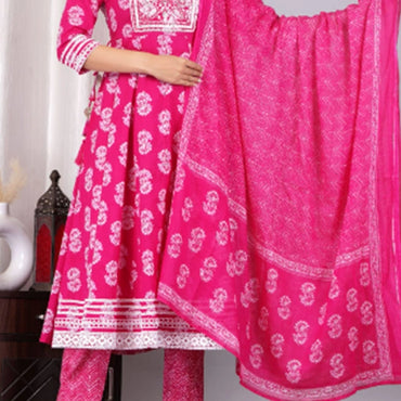 Cotton Gown Pant Dupatta-1