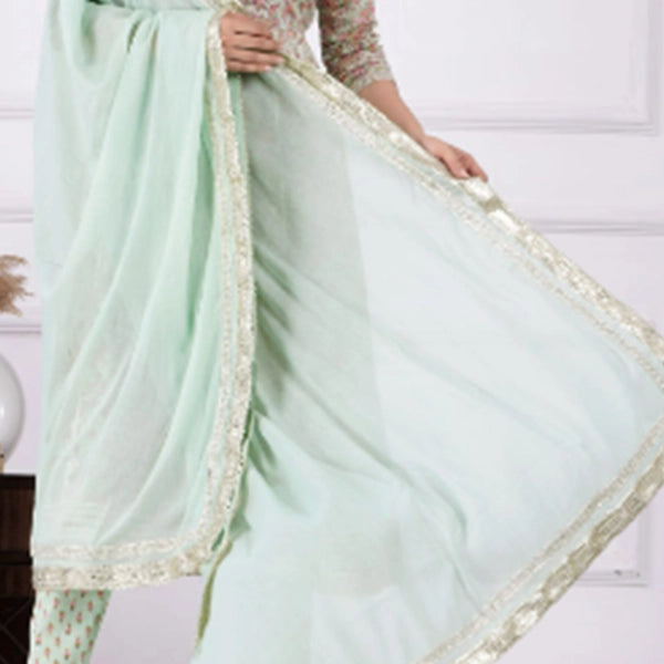 Cotton Gown Pant Dupatta set-2