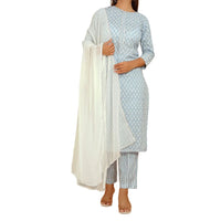 Cotton-Kurti-Pant-Dupatta- MR Group