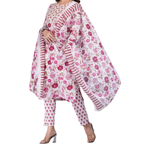 Cotton Kurti Pant Dupatta