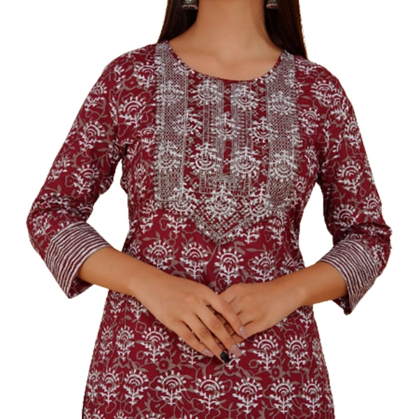 Cotton Kurti Pant Set