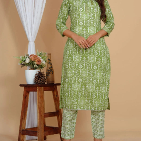 Cotton Kurti Pant Set-1