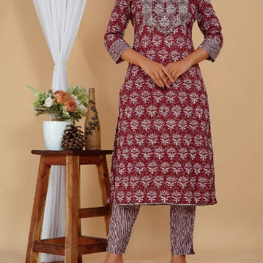 Cotton Kurti Pant Set-1