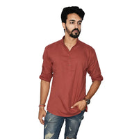 Men Solid Pure Cotton Straight Kurta- Pack of 4 Sizes M, L, XL, XXL