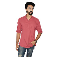 Men Solid Pure Cotton Straight Kurta- Pack of 4 Sizes M, L, XL, XXL