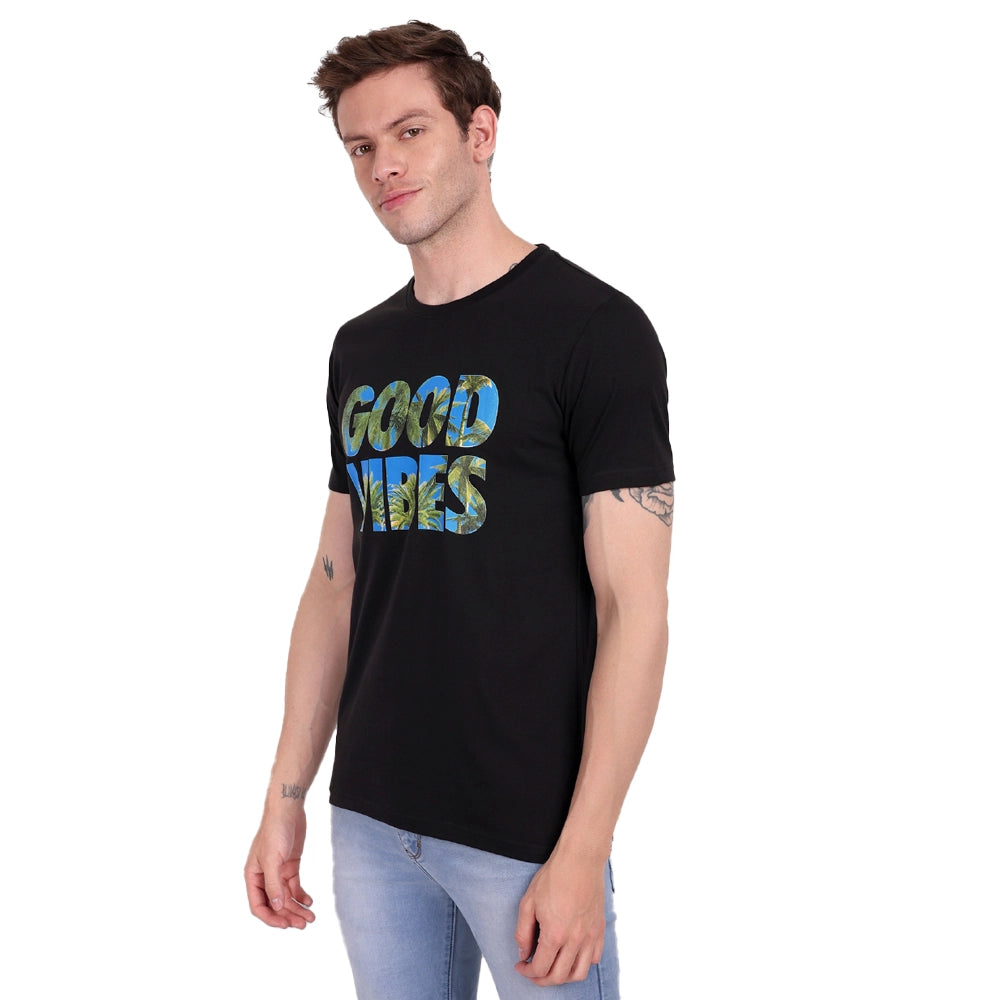 Dillon Killen Good Vibes Printed Black T-shirt (1)