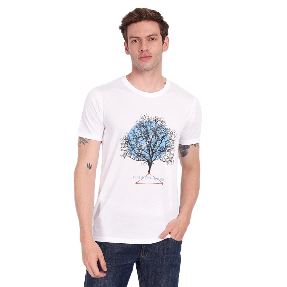 Dillon Killen Tree Men Printed White T-Shirt (1)