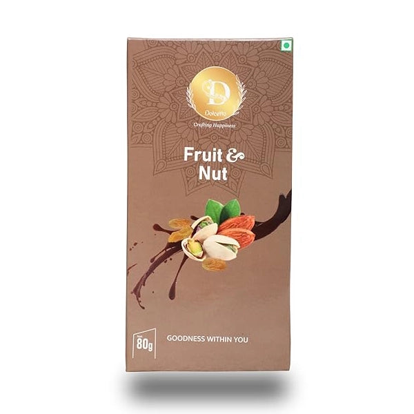 Dolcetto Fruit & Nut Luxury Milk Chocolate Bar-1