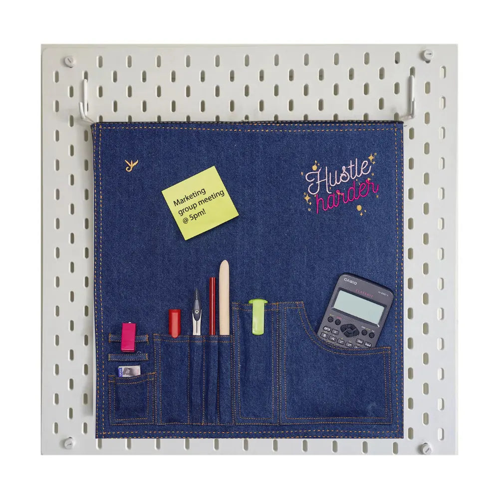 Embroidered Organiser - Hustle Harder-4