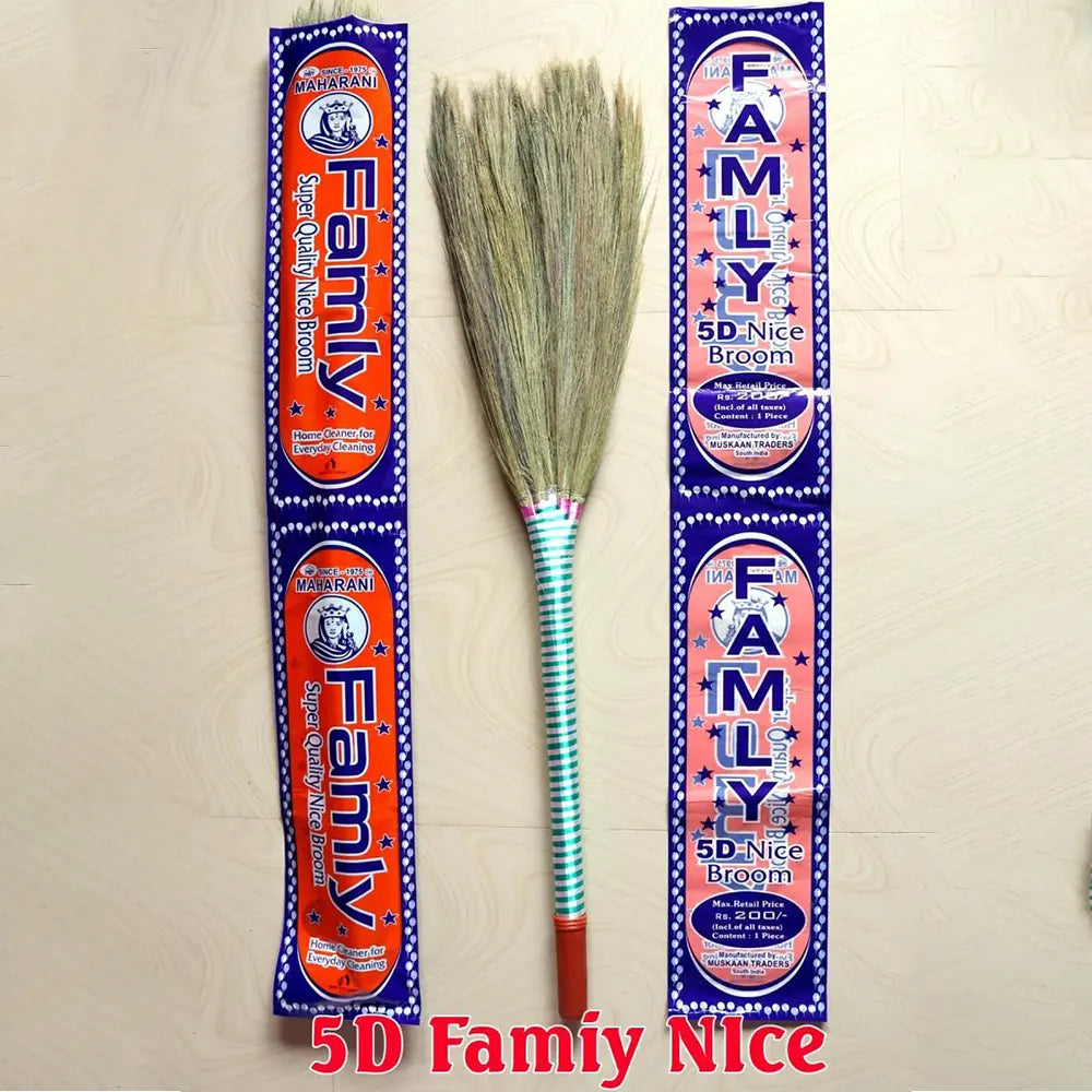 FAMILY SD Phool Jhadu Natural Assam Grass -1