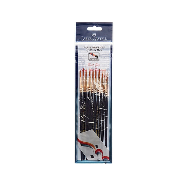 Faber-Castell Paint Brush - Synth Hair Round Size 6 Pack10 (2)