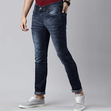 Ferdi Men Slim Fit Heavy Fade Jeans-Dark Blue-2 (1)