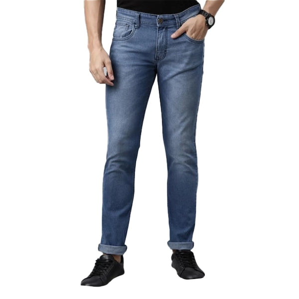 Ferdi Men Slim Fit Heavy Fade Jeans- Light Blue-1 (2)