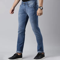 Ferdi Men Slim Fit Heavy Fade Jeans- Light Blue-2 (2)