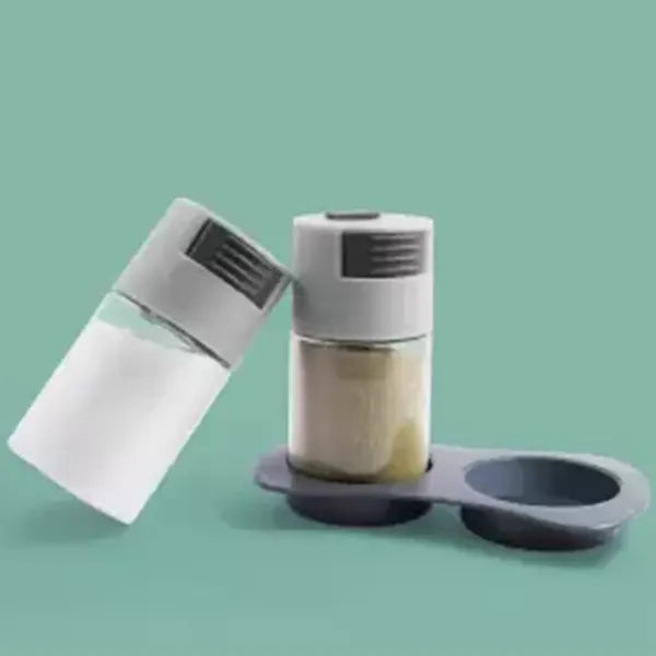 GC-Air Tight grey Salt and Pepper Condiments set of 2-1