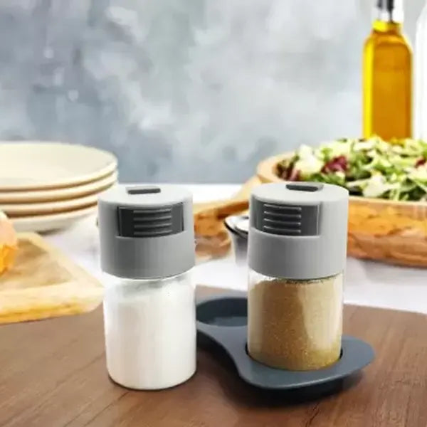 GC-Air Tight grey Salt and Pepper Condiments set of 2-2