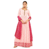 Georgette Embroidered Chudidar Set (1)