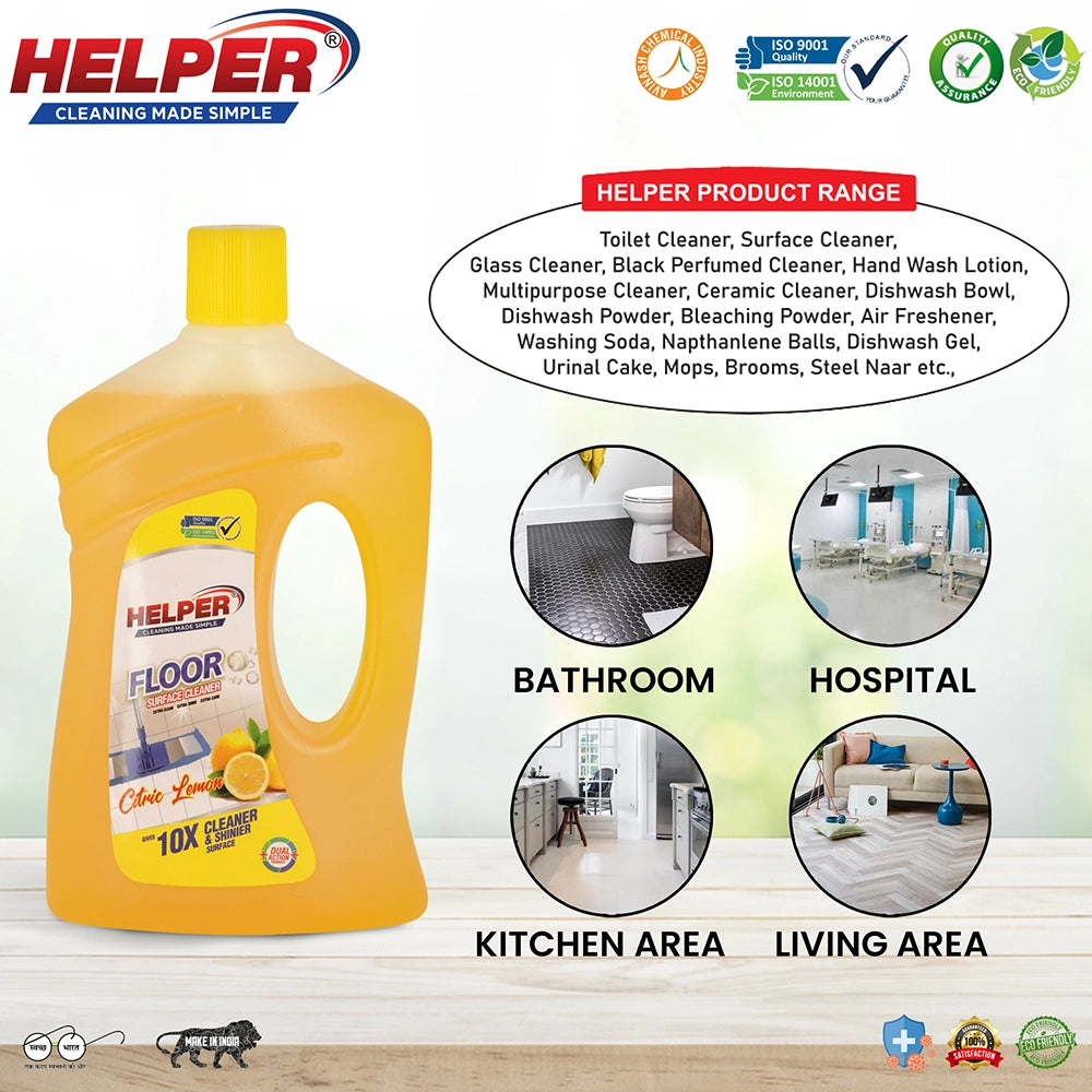 Helper Floor Cleaner, Citric Lemon, 500ml-2