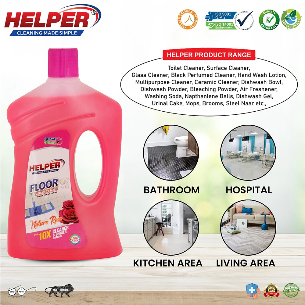 Helper Floor Cleaner, Nature Rose, 500ml-3