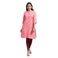 Kansie Rayon Flex Printed Kurta for Office And Daily Wear (Pack of 5)