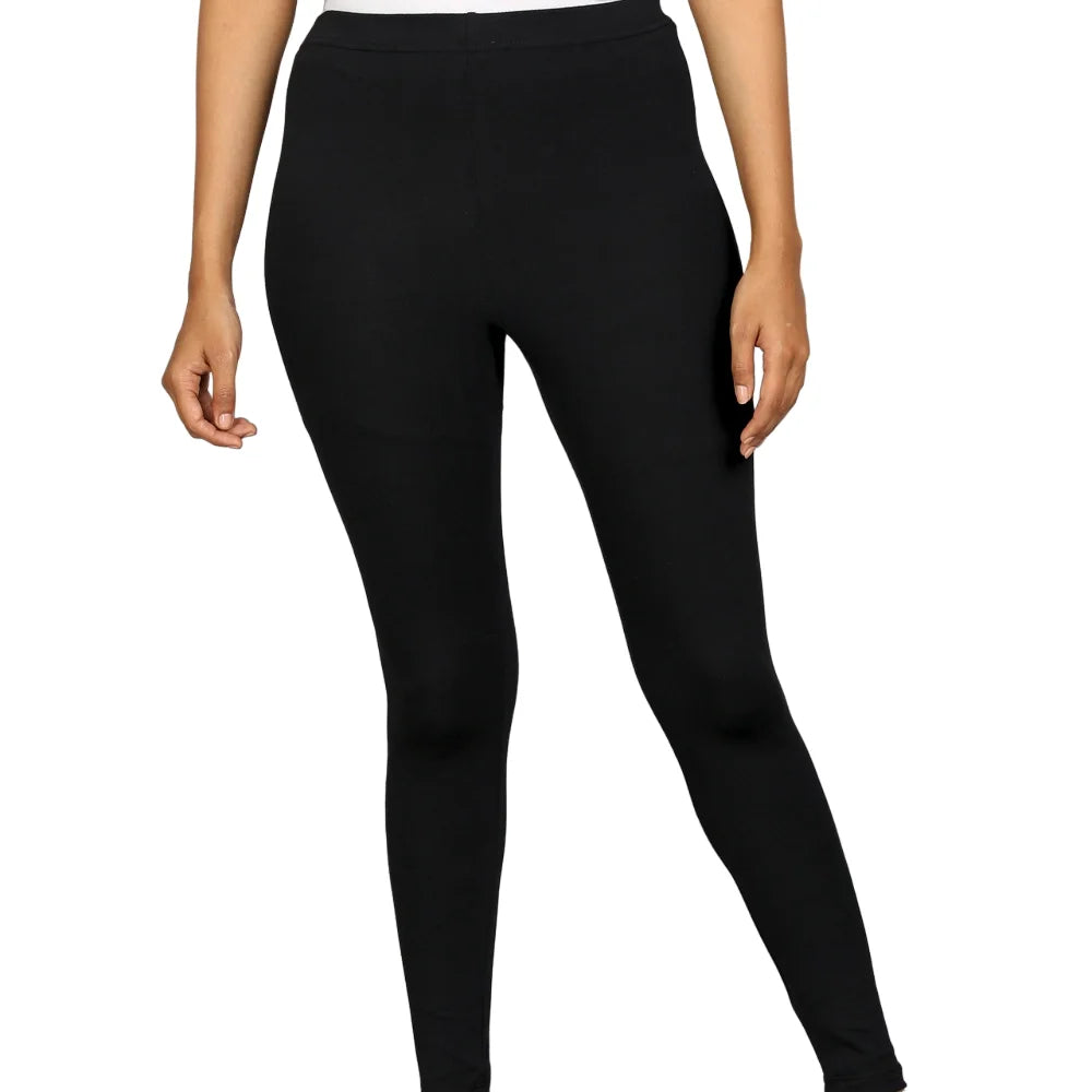 Kansie-Solid-Light-Ankle-Length-Leggings-black-1