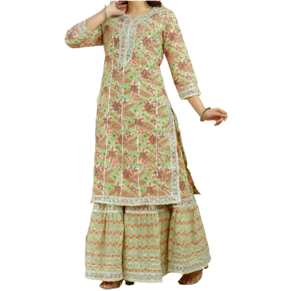 Kurti Sharara Set