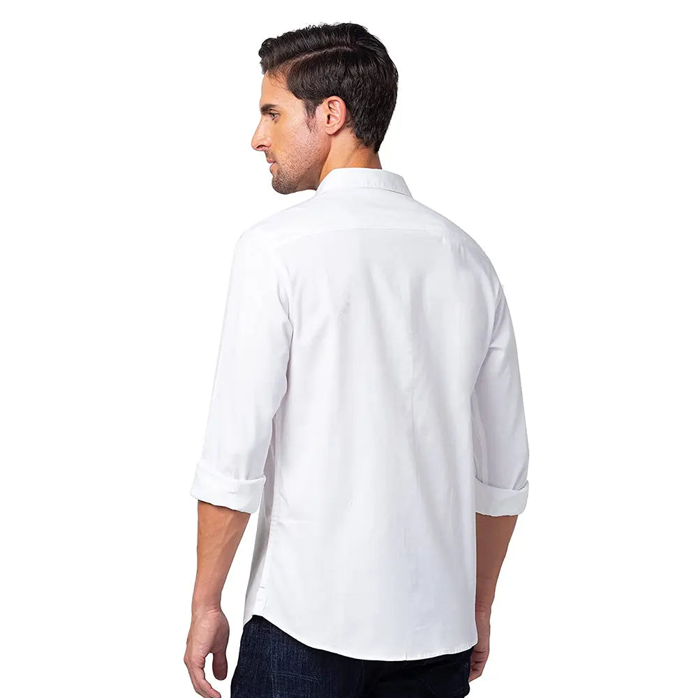 Maruthi White Full Sleeves Cotton Blend Shirt for Men-3