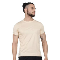 Men Solid Round Neck Casual Cotton T-Shirt (Pack of 5)